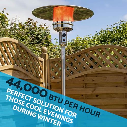 Dellonda 13kW Gas Patio Heater with Wheels