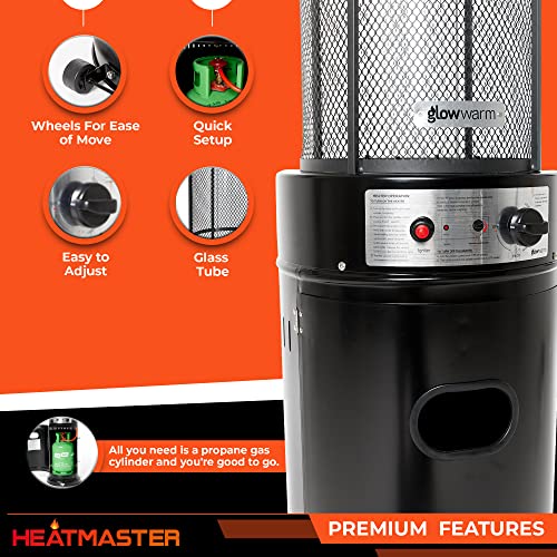 Realglow 15KW Black Flame Patio Heater