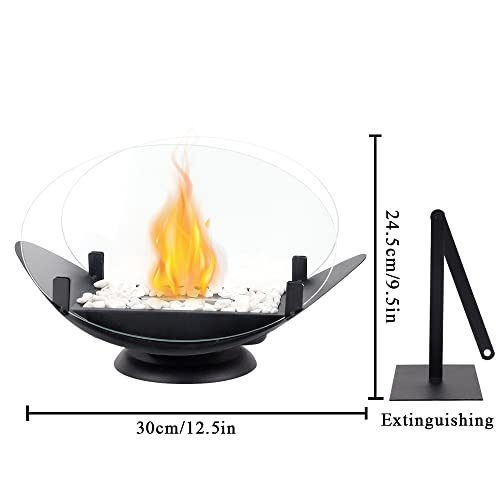 JHY DESIGN Portable Bio Ethanol Tabletop Fire Bowl