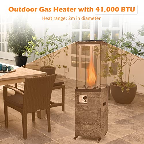 COSTWAY Portable Outdoor Gas Patio Heater - 12 KW