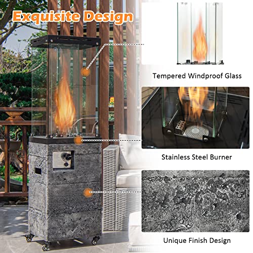 COSTWAY Portable Outdoor Gas Patio Heater - 12 KW