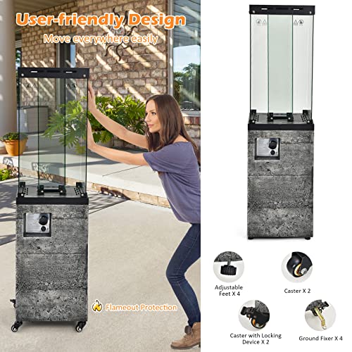 COSTWAY Portable Outdoor Gas Patio Heater - 12 KW