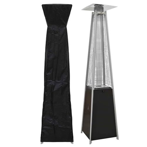 Dellonda 13 kW Pyramid Gas Patio Heater - Black