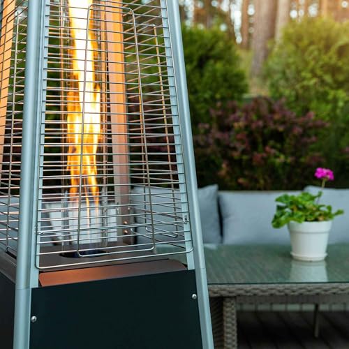 Dellonda 13 kW Pyramid Gas Patio Heater - Black