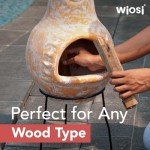 Wiosi Medium Yellow Terracotta Outdoor Chiminea