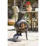 La Hacienda Clifton Pewter Steel Patio Chimenea