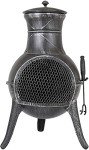 La Hacienda Clifton Pewter Steel Patio Chimenea
