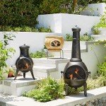 La Hacienda Clifton Pewter Steel Patio Chimenea