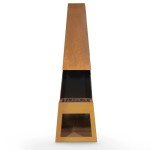 Dellonda Outdoor Chiminea Fire Pit with Storage