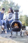 Murcia Medium Steel Chiminea BBQ Patio Heater