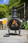 Murcia Medium Steel Chiminea BBQ Patio Heater