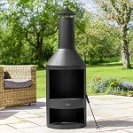 Harrier Steel Chiminea Fire Pit - Multiple Sizes