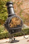 Murcia Medium Steel Chiminea BBQ Patio Heater