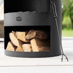 Harrier Steel Chiminea Fire Pit - Multiple Sizes