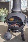 La Hacienda Sierra Large Cast Iron Fireplace Grill