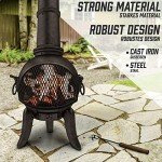 Jago® Vintage Outdoor Chiminea with Hinged Door