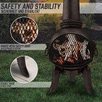 Jago® Vintage Outdoor Chiminea with Hinged Door