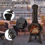 Jago® Vintage Outdoor Chiminea with Hinged Door