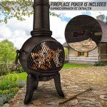 Jago® Vintage Outdoor Chiminea with Hinged Door