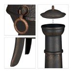 Relaxdays Outdoor Cast-Iron Terrace Oven Chimenea