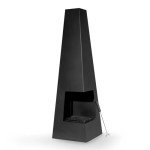 Dellonda Black Steel Wood Burner/Chiminea - DG105