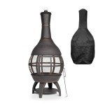 Dellonda Deluxe 360° Chiminea Fire Pit Heater