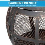 Dellonda Deluxe 360° Chiminea Fire Pit Heater