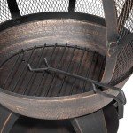 Dellonda Deluxe 360° Chiminea Fire Pit Heater