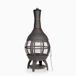 Dellonda Deluxe 360° Chiminea Fire Pit Heater