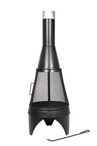 La Hacienda Colorado Black Steel Patio Chiminea