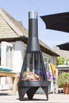 La Hacienda Colorado Black Steel Patio Chiminea