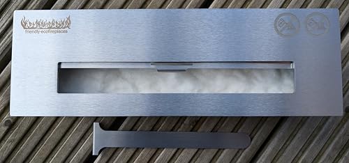 Adjustable Bioethanol Firebox with Wool Insert