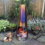 Stainless Steel 110cm Patio Cone Chimenea Heater