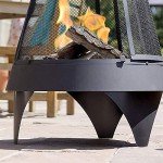 La Hacienda Extra Large Black Steel Chimenea