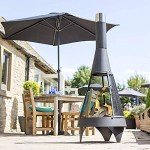 La Hacienda Extra Large Black Steel Chimenea