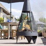 La Hacienda Extra Large Black Steel Chimenea