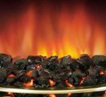Kansas Brass 2kW Inset Electric Fireplace with Glove