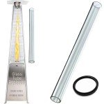 GardenCo Gas Patio Heater Pyramid with Wheels