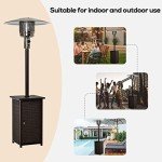 12KW Outdoor Patio Heater with Wicker Table Top