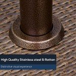 12KW Outdoor Patio Heater with Wicker Table Top