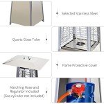 Outsunny 13KW Outdoor Gas Pyramid Heater - Silver