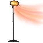 DONYER POWER 1500W Retractable Electric Quartz Heater
