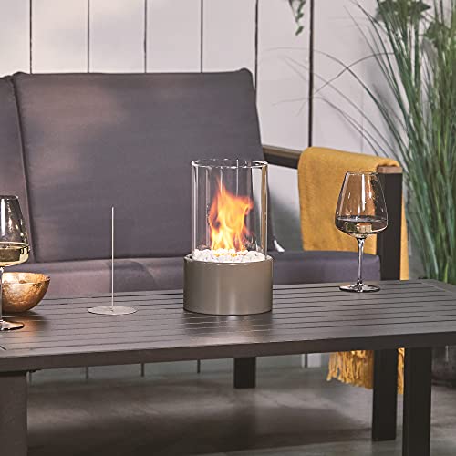 VonHaus Portable Bioethanol Tabletop Fireplace - Grey