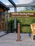 1500W Portable Infrared Patio Heater with Remote