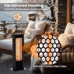 COSTWAY 1200W Double-Sided Outdoor Electric Heater