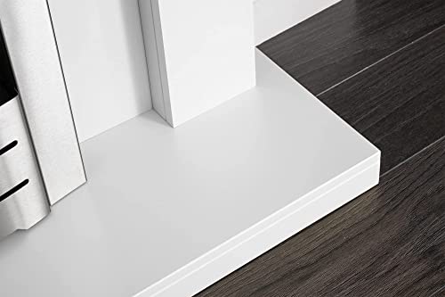 White Adam Sutton Fireplace with Brushed Steel Ethanol Fire
