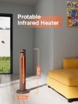 1500W Portable Infrared Patio Heater with Remote