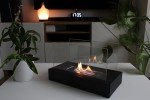 Black Indoor/Outdoor Bioethanol Chimenea for Camping