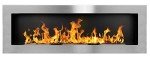 Modern Bio Ethanol Fireplace - 1200 x 400 Stainless Steel
