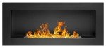 Modern Wall-Mounted Black Bio Ethanol Fireplace